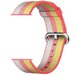 Curea iUni compatibila cu Apple Watch 1/2/3/4/5/6/7, 40mm, Nylon, Woven Strap, Rainbow