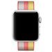 Curea iUni compatibila cu Apple Watch 1/2/3/4/5/6/7, 40mm, Nylon, Woven Strap, Rainbow